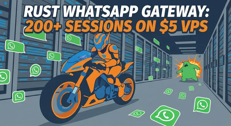 WA-RS a multi-session WhatsApp REST API gateway. One server, unlimited WhatsApp accounts.