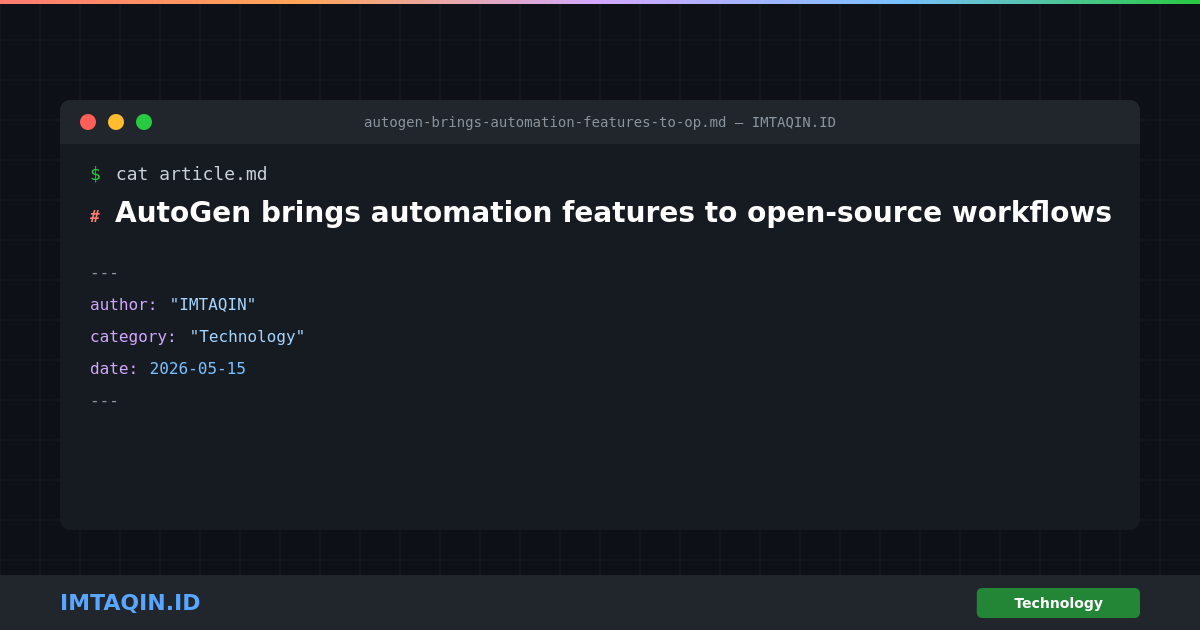 microsoft/autogen: open-source project for self-hosters