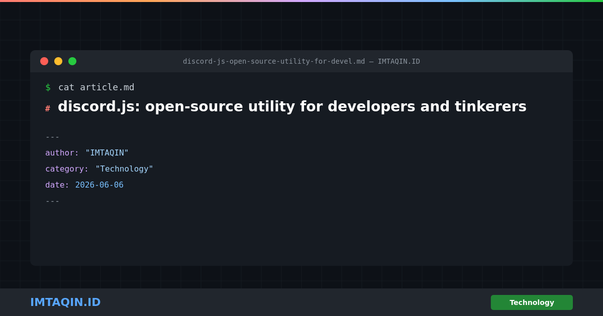 discord.js: asynchronous and fast, the library maintains an internal in-memory cache of the Discord