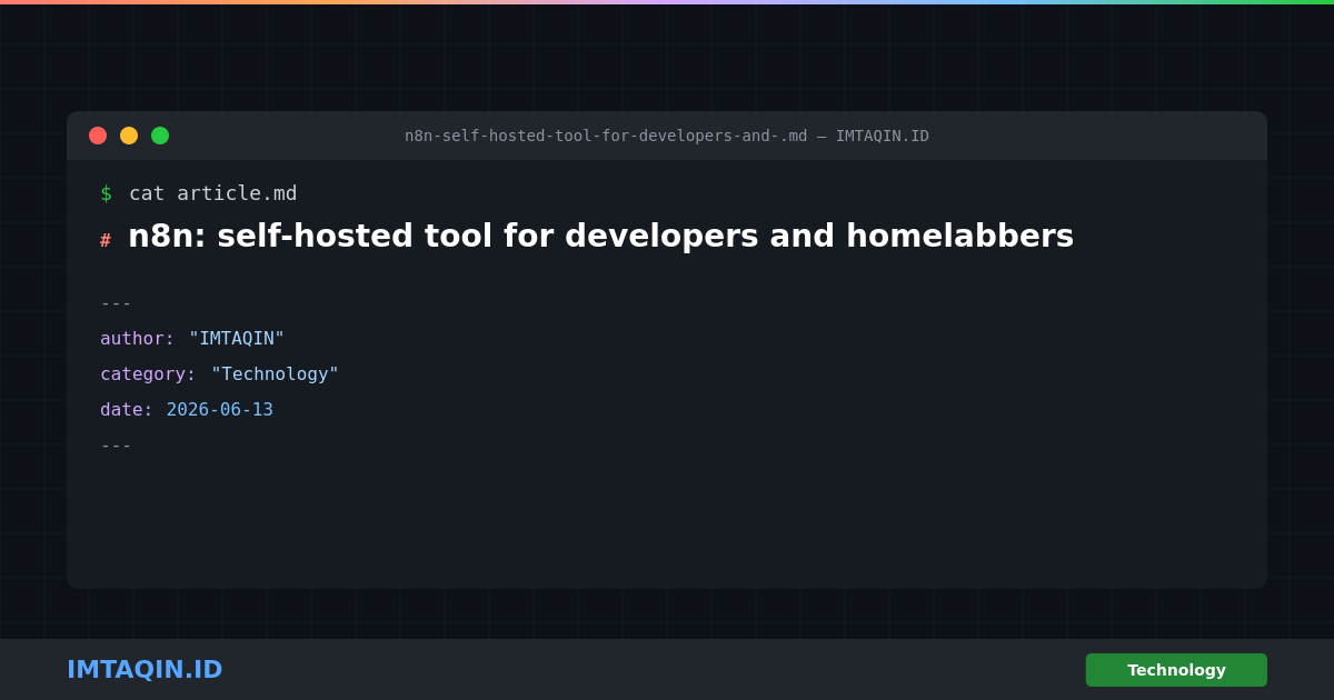 n8n: workflow automation has long been dominated by cloud-first