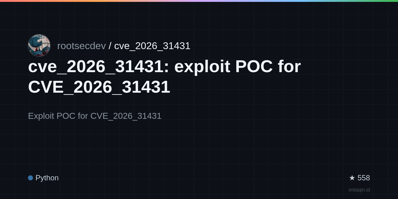 cve_2026_31431: exploit POC for CVE_2026_31431