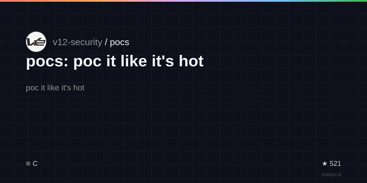 pocs: poc it like it's hot