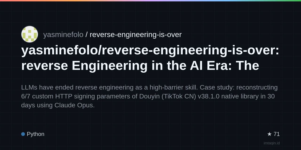 yasminefolo/reverse-engineering-is-over: lightweight self-hosted alternative for tinkerers