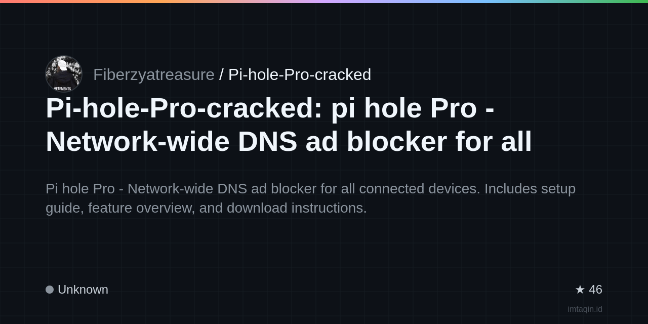 Pi-hole-Pro-cracked: pi hole Pro - Network-wide DNS ad blocker for all connected devices.