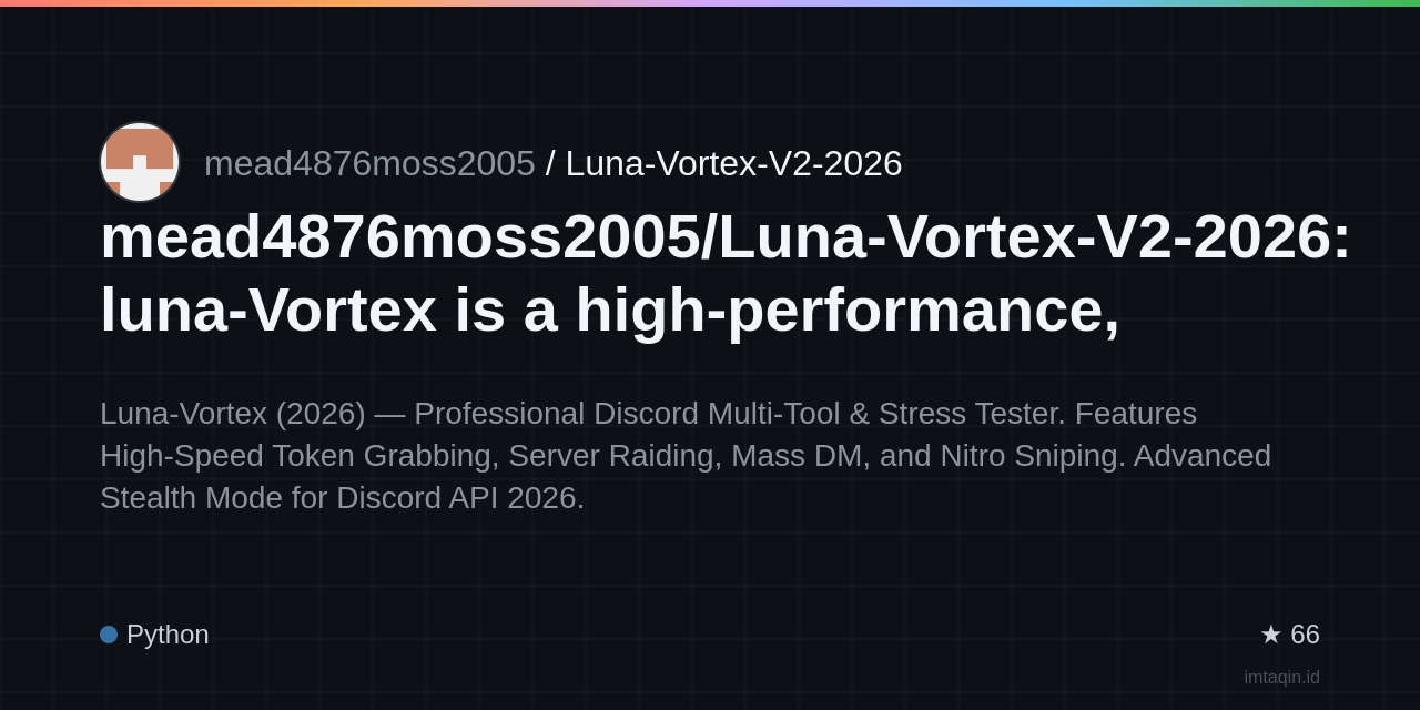 mead4876moss2005/Luna-Vortex-V2-2026: luna-Vortex is a high-performance, multi-functional utility designed