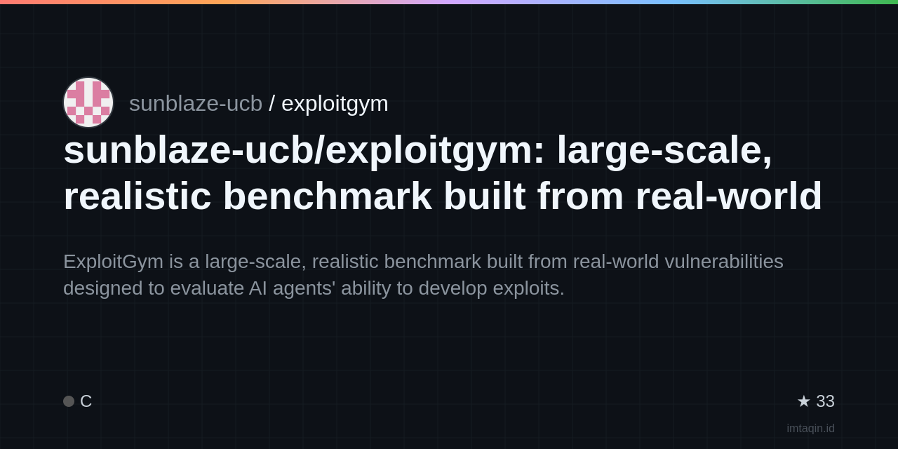 sunblaze-ucb/exploitgym: large-scale, realistic benchmark built from real-world vulnerabilities across