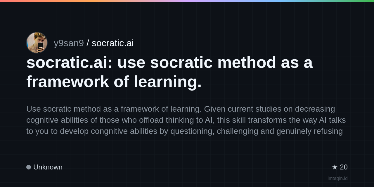 socratic.ai: use socratic method as a framework of learning.