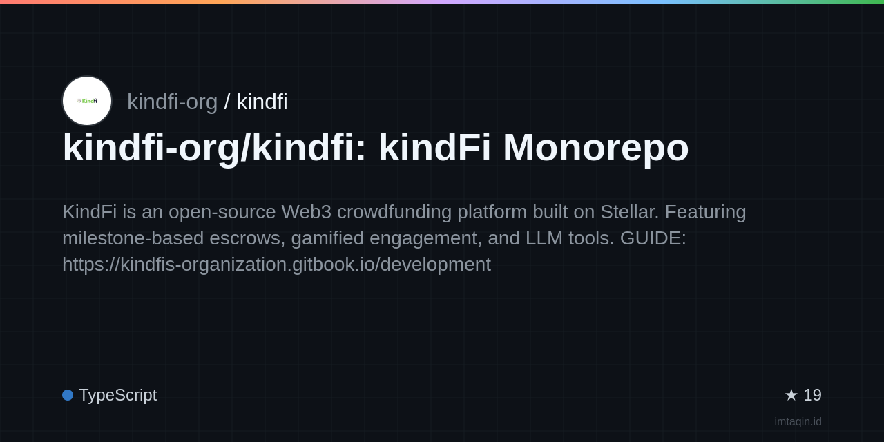 kindfi-org/kindfi: kindFi Monorepo