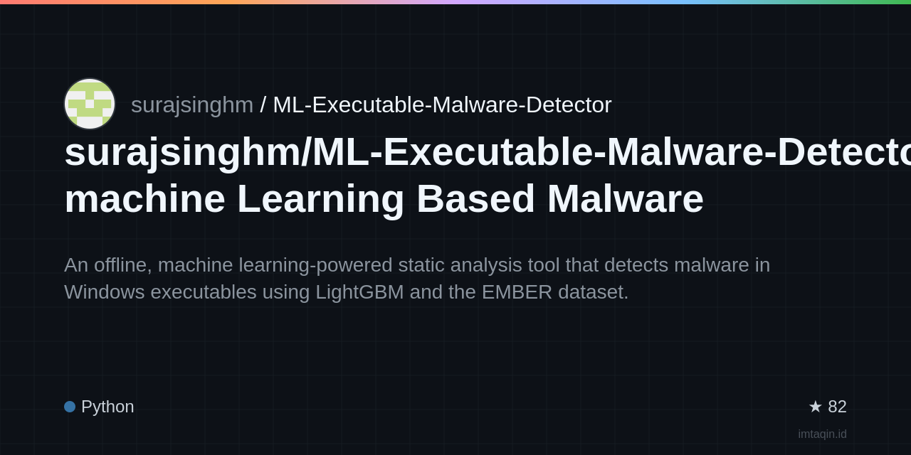surajsinghm/ML-Executable-Malware-Detector: machine Learning Based Malware Detector for Executable Files