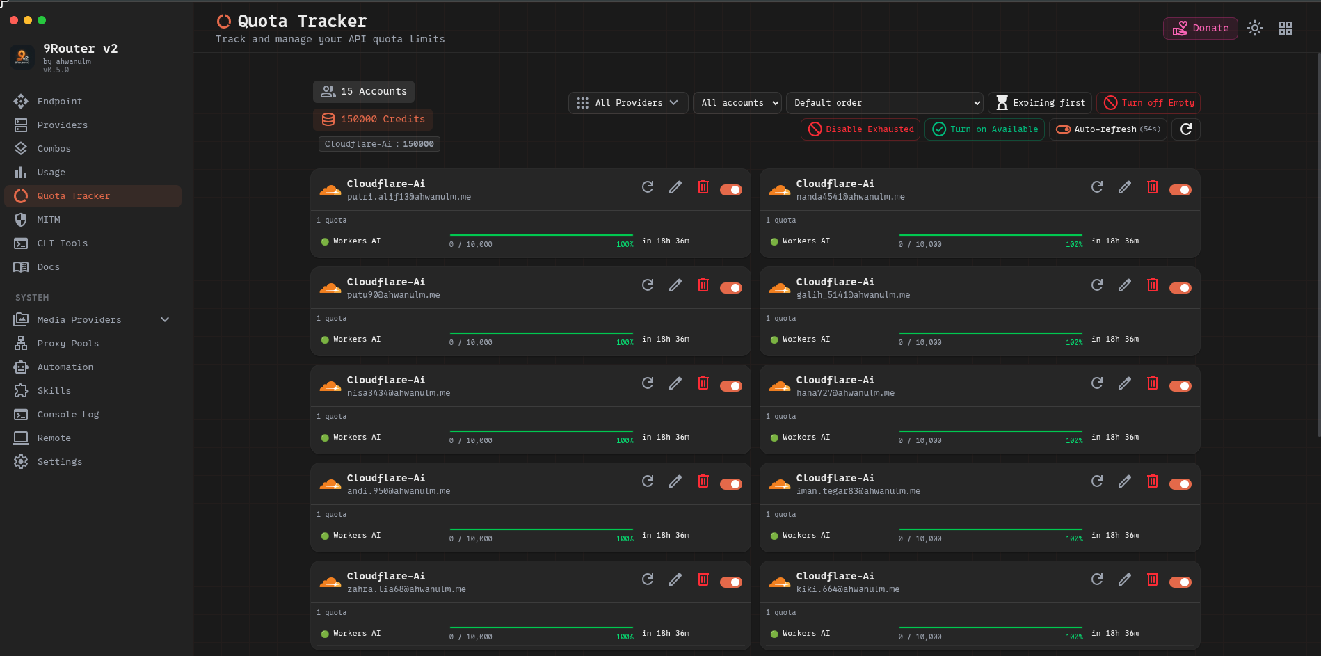 Quota Tracker