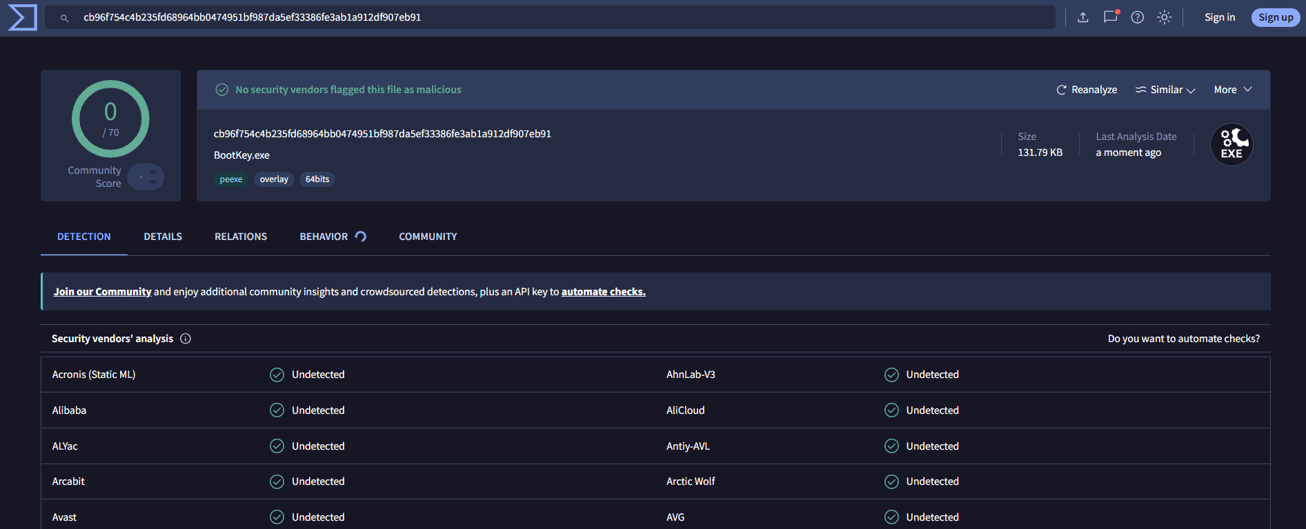 HashDump-BypassEDR screenshot 2