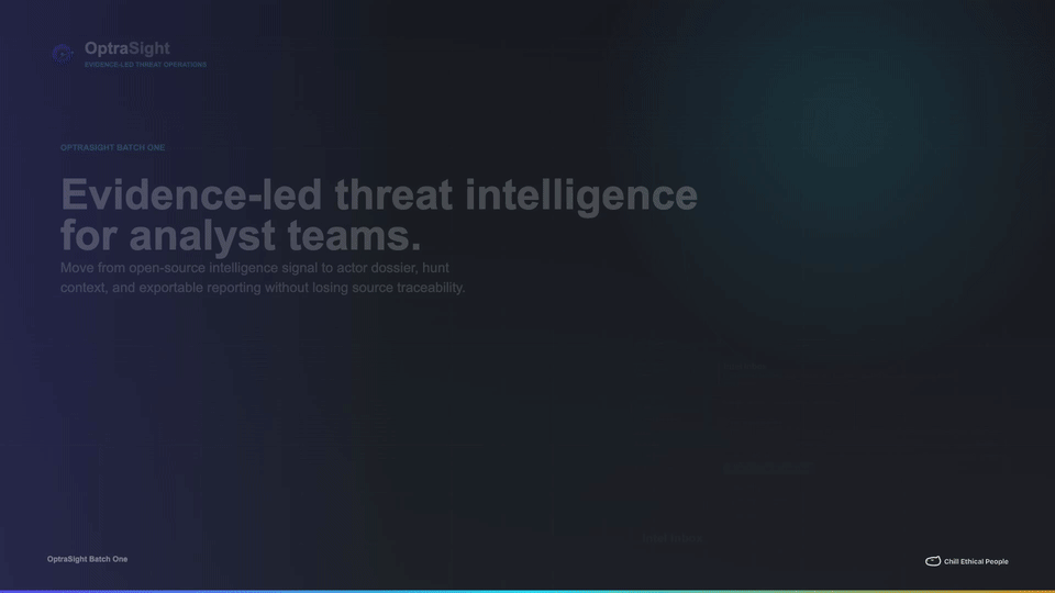 OptraSight Batch One animated workflow preview