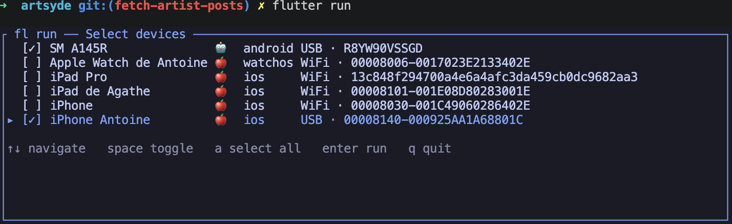 Device picker