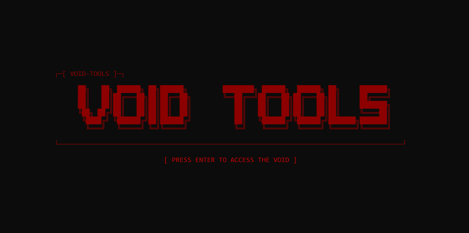 VOID-TOOLS boot screen