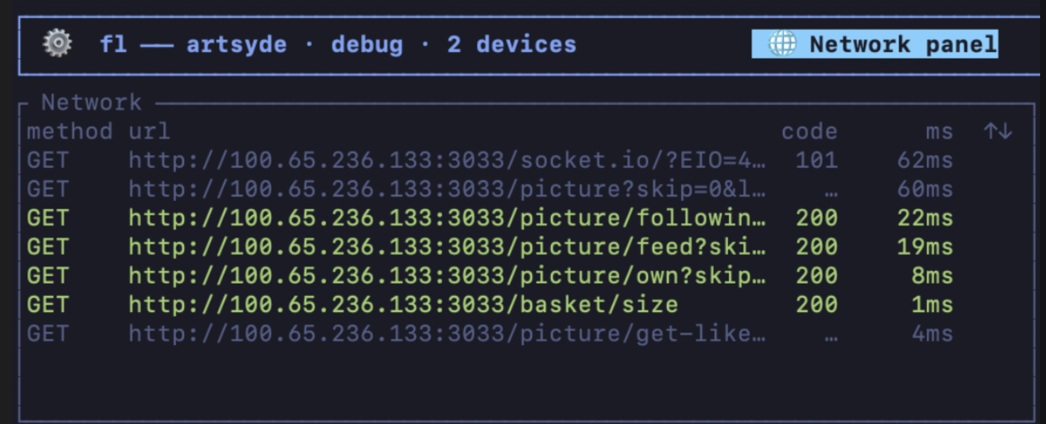 Network inspector