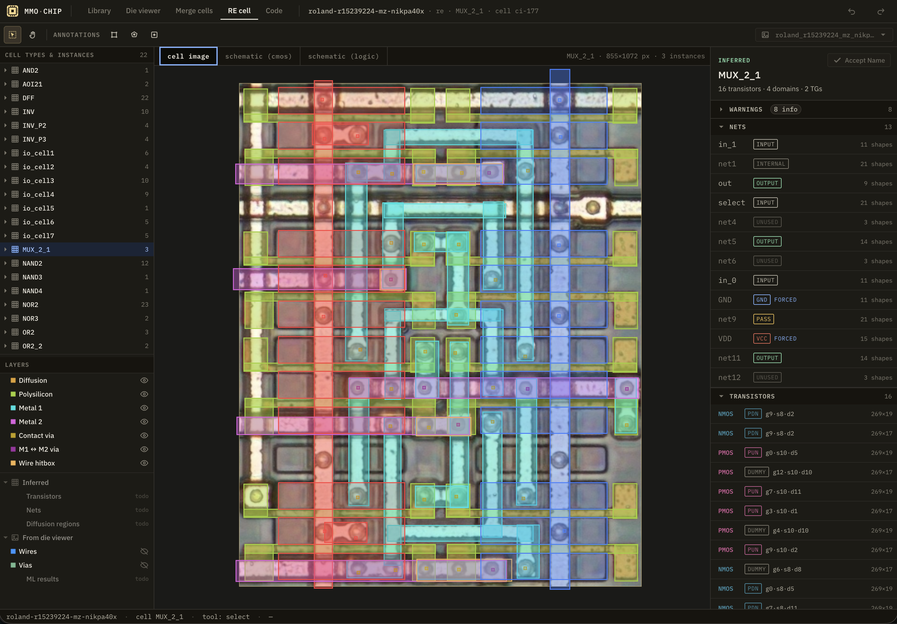 Cell reverse-engineering