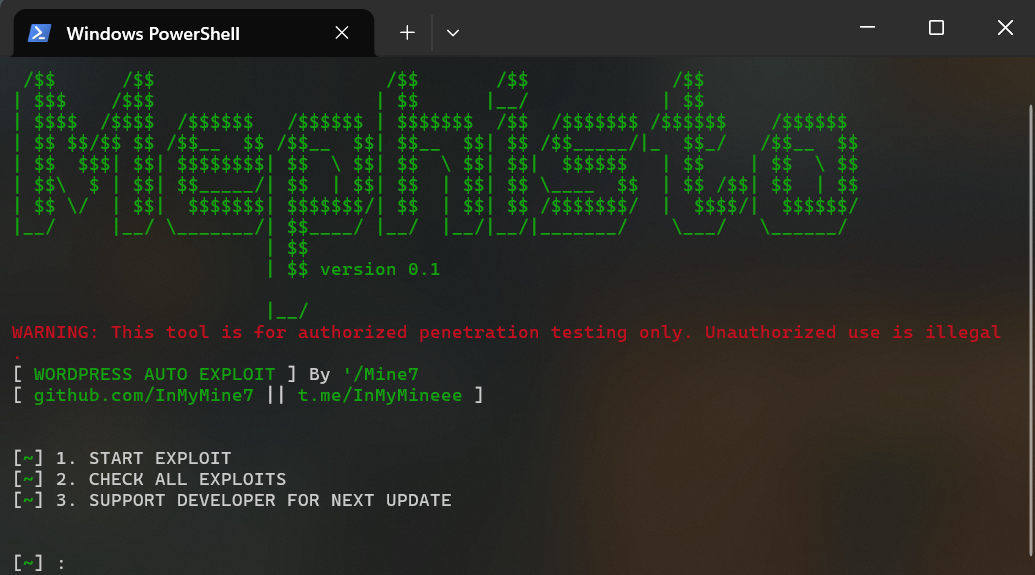 Main Menu