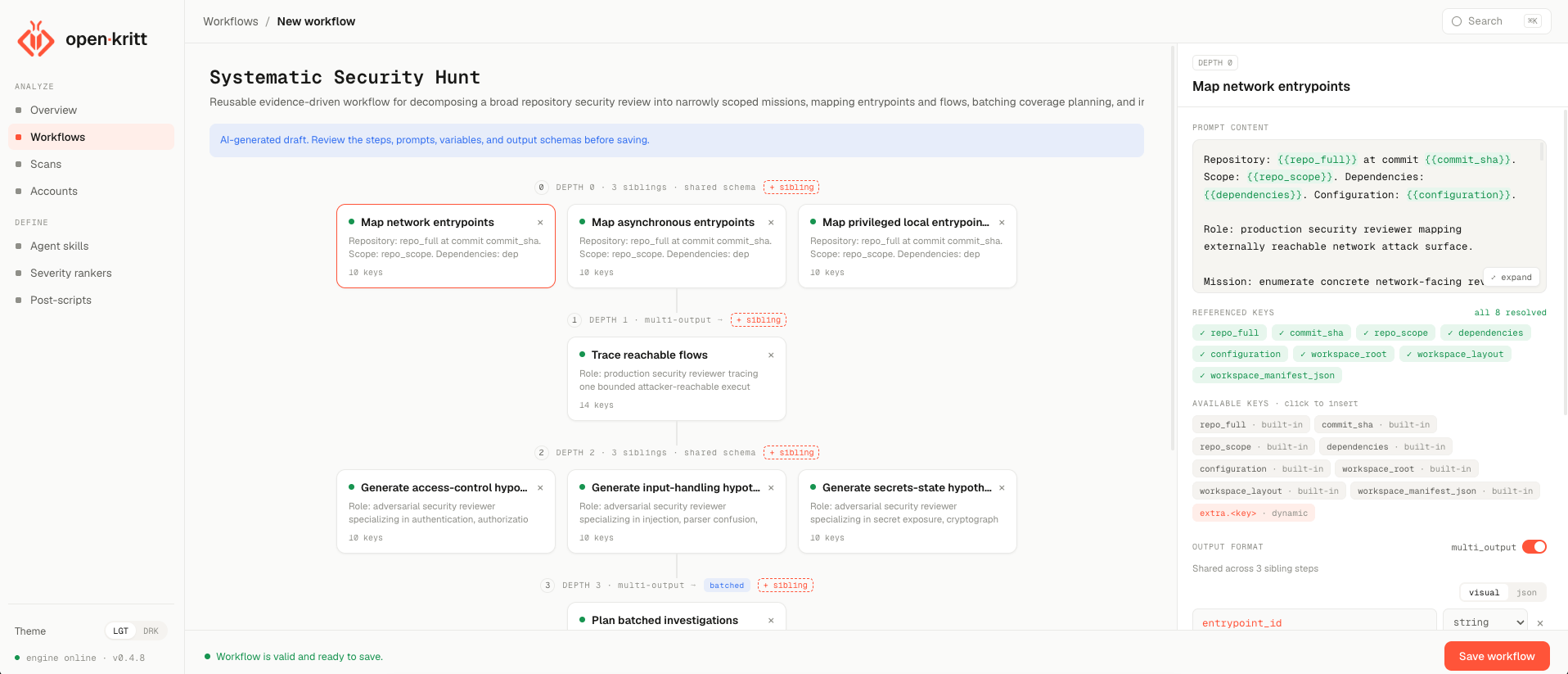 open·kritt workflow builder