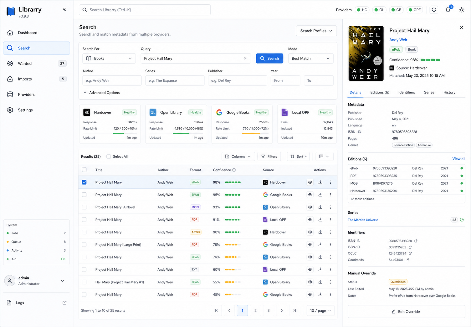 Librarry UI concept