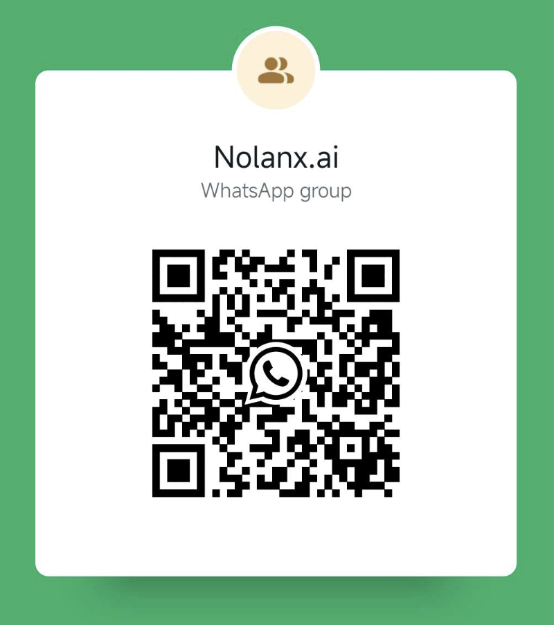 Nolanx.ai WhatsApp group QR code