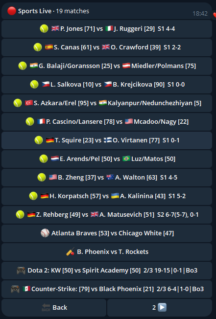 Live sports