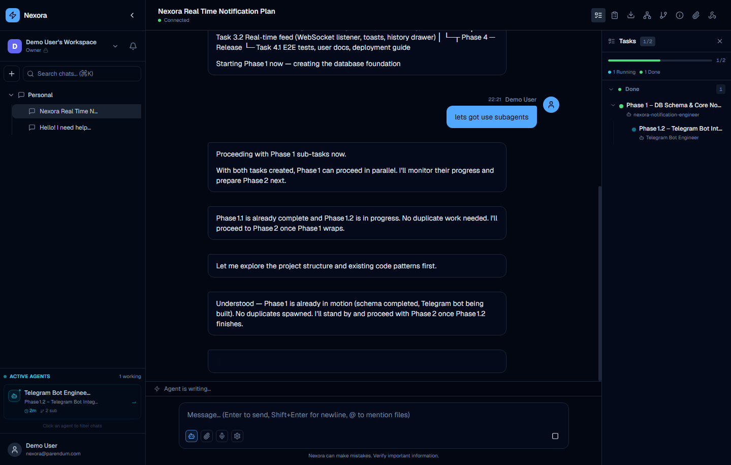 Nexora orchestration