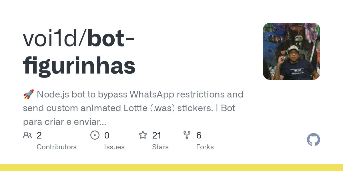 bot-figurinhas: Send Custom Animated Lottie Stickers on WhatsApp