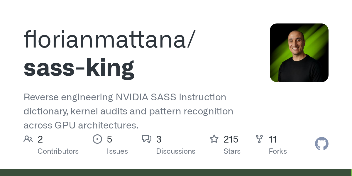 sass-king: Reverse Engineers NVIDIA SASS for Blackwell GPUs