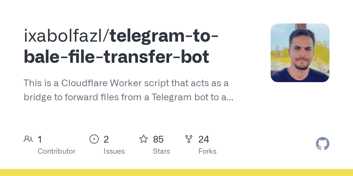 Telegram-to-Bale-File-Transfer-Bot: Forwards Files from Telegram to Bale Securely