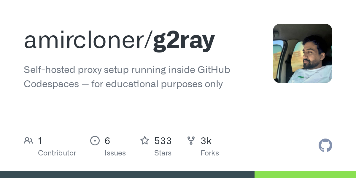 amircloner/g2ray: self-hosted proxy solution built around the g2ray Dockerfile
