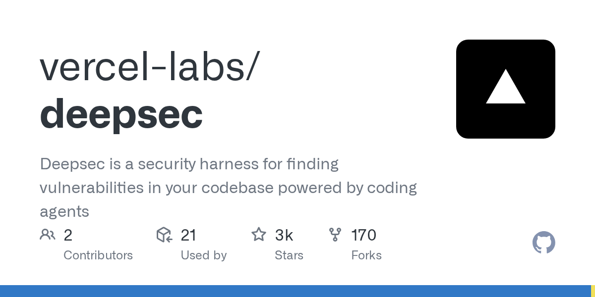 vercel-labs/depsec: usual approach to security scanning is manual