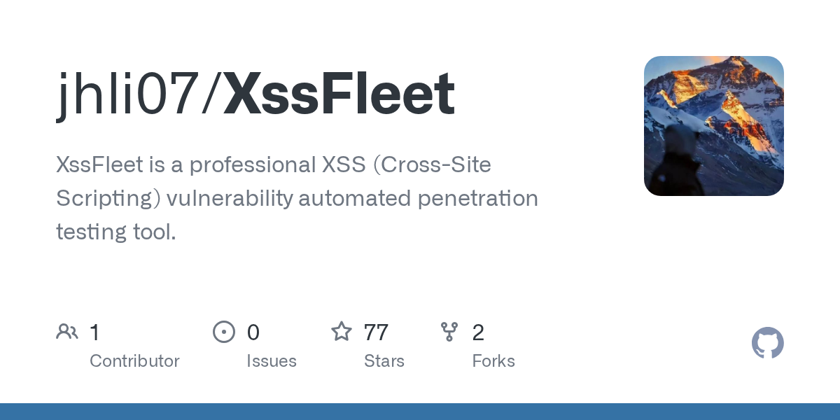 jhli07/xssfleet: security researchers and penetration testers often face the tedious task of manually