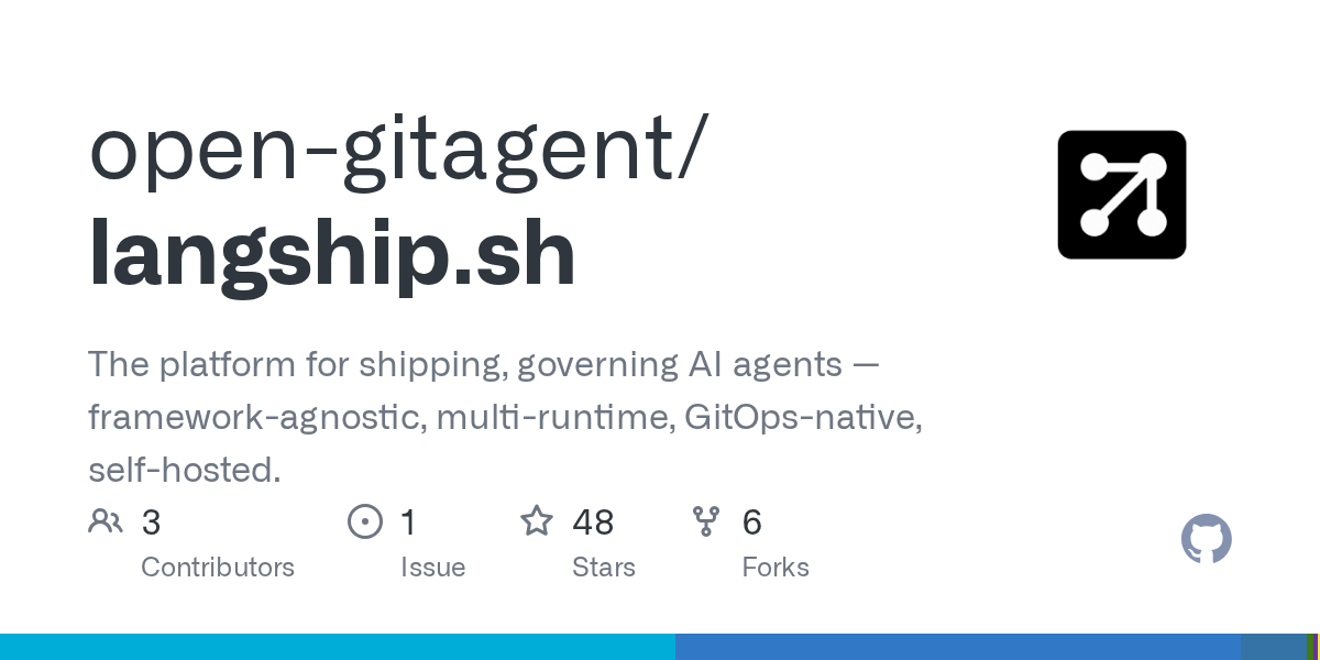 open-gitagent/langship.sh: aI agents are shipping to production at an increasing pace