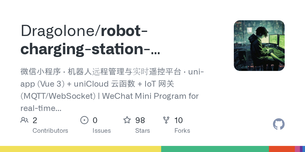 dragolone/robot-charging-station-miniprogram: remote Robot Management Platform Built for WeChat Mini