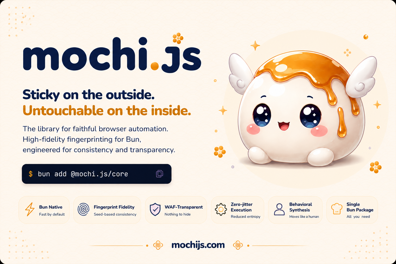 0xchasercat/mochi delivers fingerprint‑coherent browser automation for developers