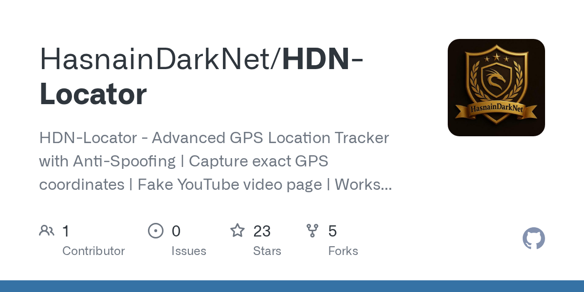 hasnaindarknet/hdn-locator: advanced GPS Location Tracker with Anti-Spoofing | Capture exact GPS