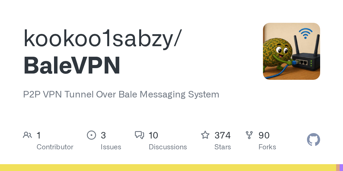 kookoo1sabzy/BaleVPN: there is no commercial relationship with Bale.