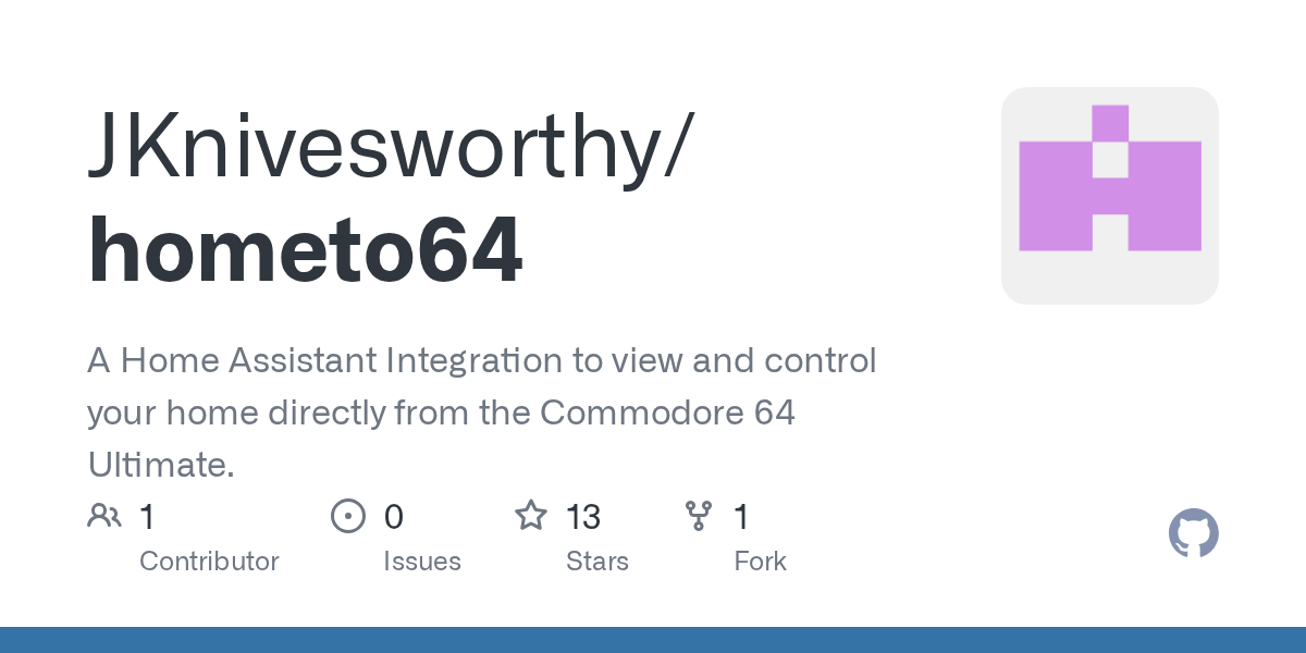 JKnivesworthy/hometo64: this is believed to be the first Home Assistant integration to provide full bidi