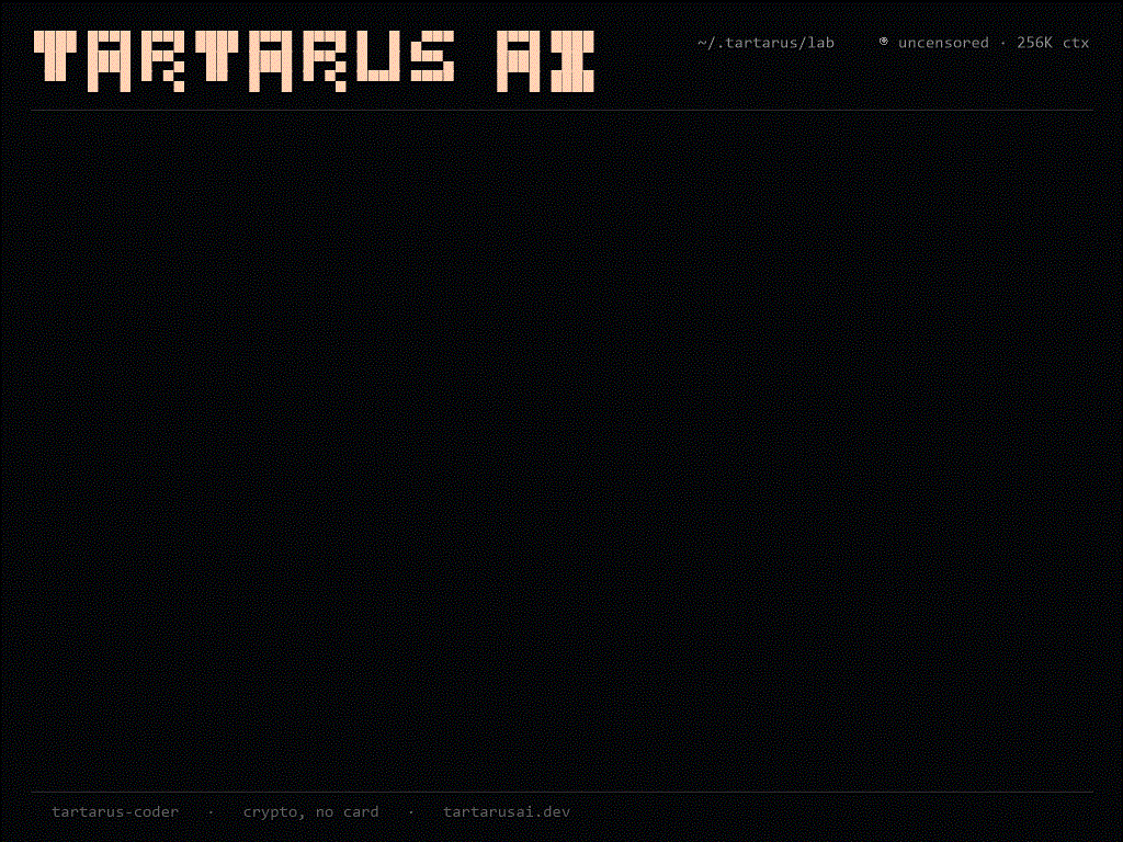 Tartarus-AI/tartarusai-cli: uncensored AI coding agent.
