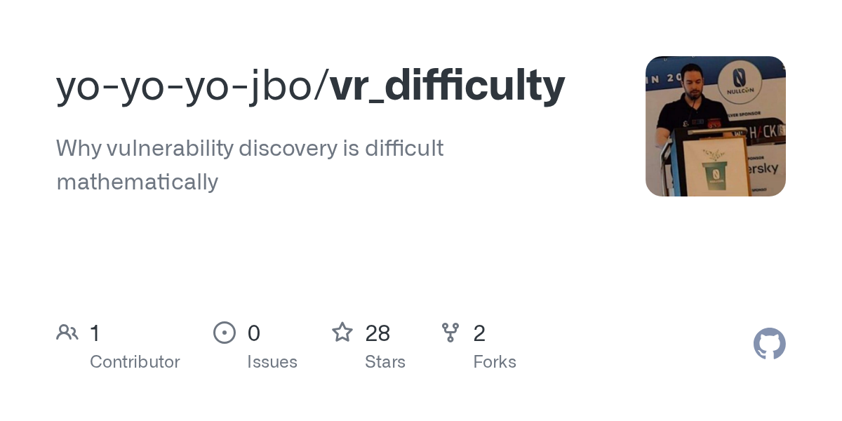 yo-yo-yo-jbo/vr_difficulty: why vulnerability discovery is mathematically difficult