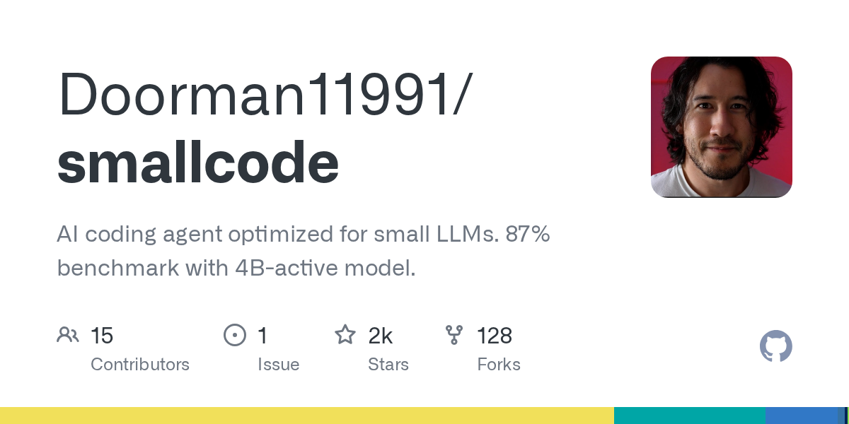 Doorman11991/smallcode: the install script downloads the correct tarball for your platform, extracts it