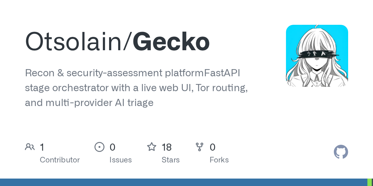 Otsolain/Gecko: passive reconnaissance and security-assessment platform.