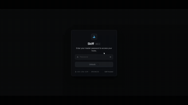 Priyanshu-1622/skiff: a self-hosted SSH connection manager.