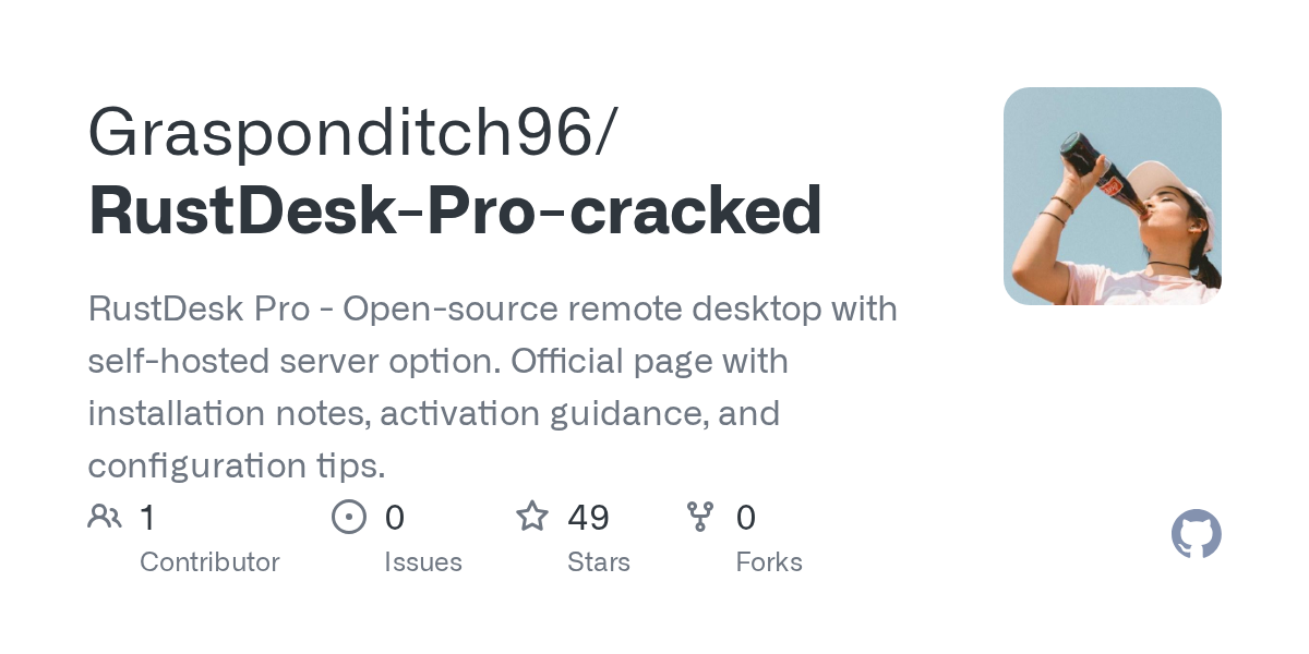 RustDesk-Pro-cracked: rustDesk Pro - Open-source remote desktop with self-hosted server option.