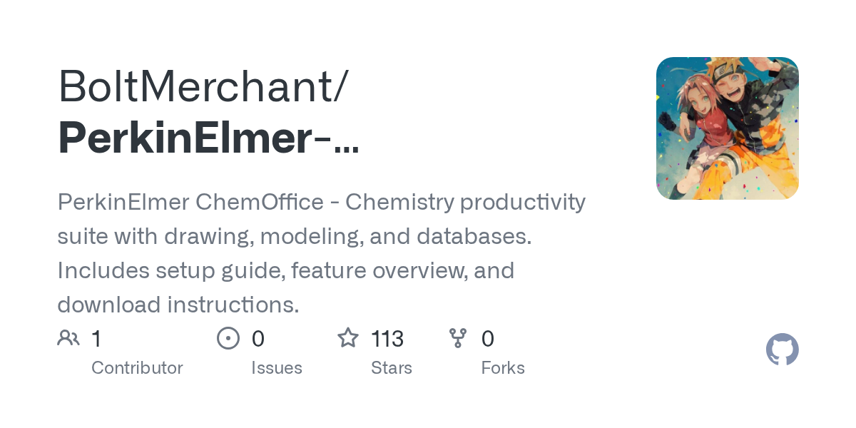 PerkinElmer-ChemOffice-cracked: perkinElmer ChemOffice - Chemistry productivity suite with drawing