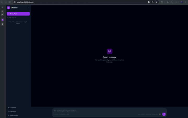 ernanej/glancer: natural language database queries for your Rails app — powered by RAG and LLMs