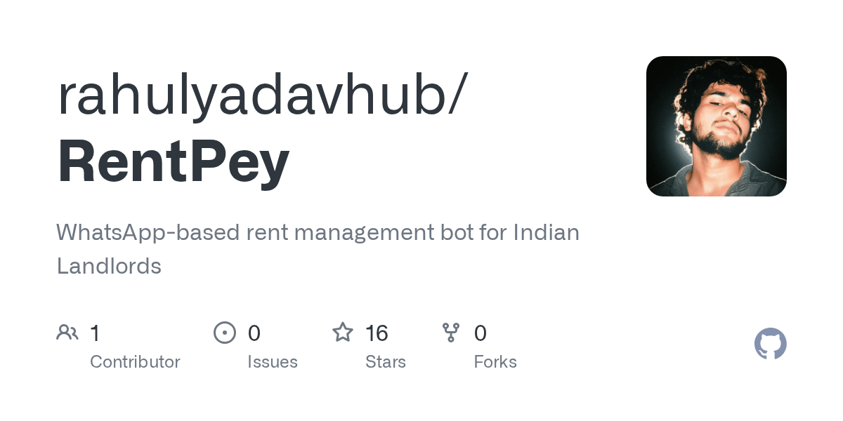 rahulyadavhub/RentPey: whatsApp-based rent management bot for Indian landlords.