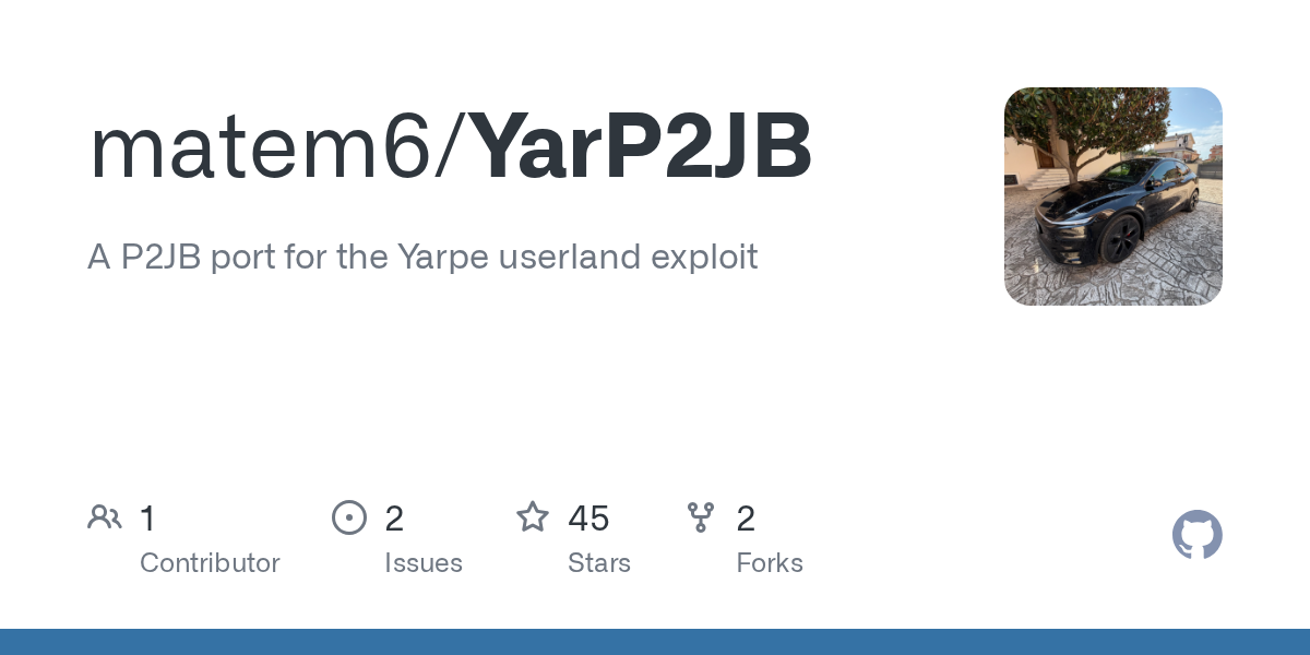 matem6/YarP2JB: — a port of Gezine's