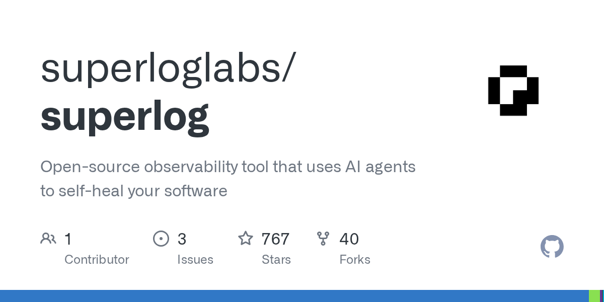 superloglabs/superlog: open-source agentic telemetry system