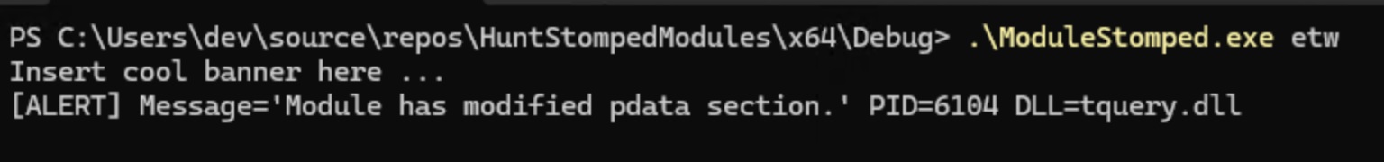 0xjbb/ModuleStomped: obvious bypass to this would be to find a text section large enough to fix your entire